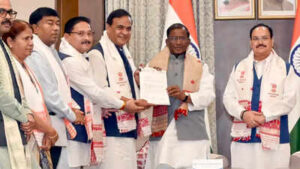 guwahati may 10 ani bjp leader himanta biswa sarma meets assam governor laks