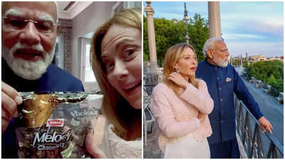pm modi gifts melody toffee to italian pm meloni