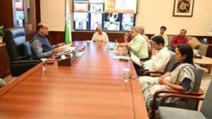 abhishek banerjee with om birla