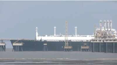 lng carrier disha docked at dahej port in bharuch photo credit ani
