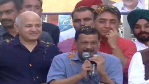 punjab kejriwal cm mann hold roadshow in sohna village aap chief appeals for continued mandate