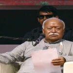 rss chief mohan bhagwat during a lecture meeting in kerala