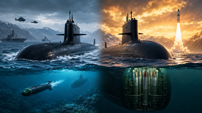 submarines ssn vs ssbn representative ai image