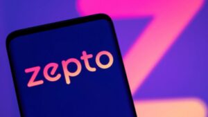 zepto logo seen on a smartphone