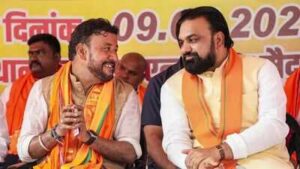 abhishek kumar sinha with bihar chief minister samrat chaudhary