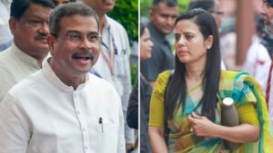 dharmendra pradhan vs mahua moitra