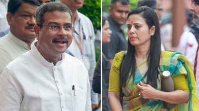 dharmendra pradhan vs mahua moitra