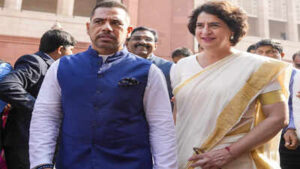 new delhi congress mp priyanka gandhi vadra with her husband robert vadra durin
