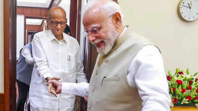 pm modi meets sharad pawar