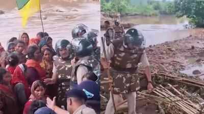 protest against ken betwa project in mp ends abruptly as police clear site