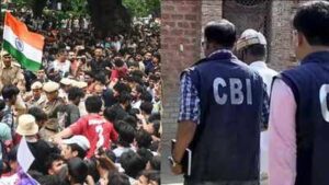 protest against neet ug paper leak was held at jantar mantar
