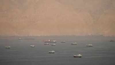 vessels at the strait of hormuz reuters image