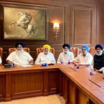 a photo of sad meeting shared by sukhbir singh badal