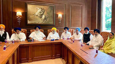 a photo of sad meeting shared by sukhbir singh badal