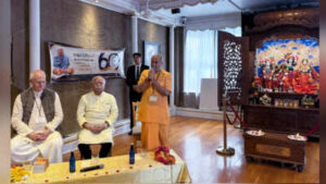 mohan bhagwat visits iskcon temple in new york