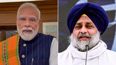 pm modi meets sukhbir singh badal