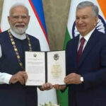 pm modi receives uzbekistans top state honour