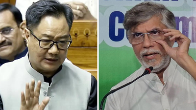 union minister kiren rijiju and rajya sabha member pawan khera