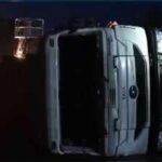 5 killed 20 injured in bus bulker collision in madhya pradesh photo credit ani