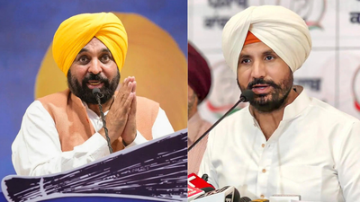 bhagwant mann and amrinder singh warring r