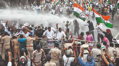 cong ups ante against cec stages protests across india
