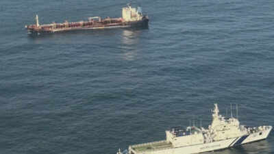 indian coast guard averts major disaster off paradip coast with foreign tanker with 23 crew