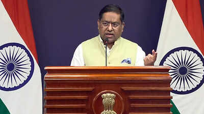 new delhi sep 15 ani mea spokesperson randhir jaiswal addresses a bi weekly