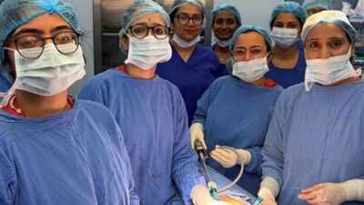 a 44 year old woman endured extreme menstrual cramps attributed to deep pelvic endometriosis and adenomyosis pic credit ani