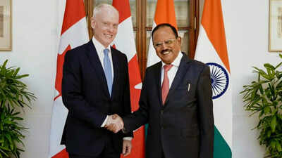 ajit doval during a meeting with david morrison