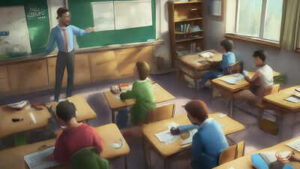 engaged students in lively classroom