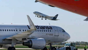 file photo an aircraft of german air carrier lufthansa takes off from berlin brandenburg airport in schoenefeld