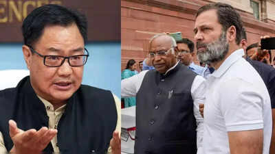kiren rijiju targets rahul gandhi