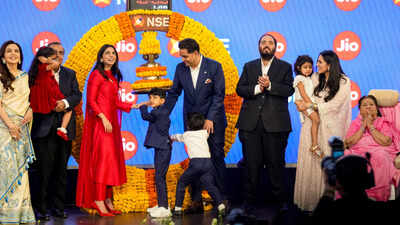 listing ceremony of jio platforms limited