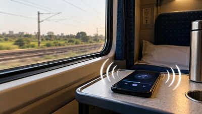 loud phone audio on a train tray