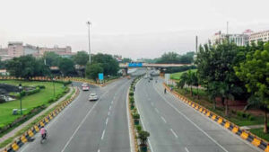 new delhi oct 01 ani vehicular traffic moves smoothly on the roads near the