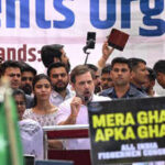 new delhi lok sabha lop rahul gandhi addresses during a parliament march prot