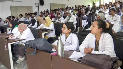 rajouri jammu and kashmir feb 27 ani paediatrics aspirants in a classroom