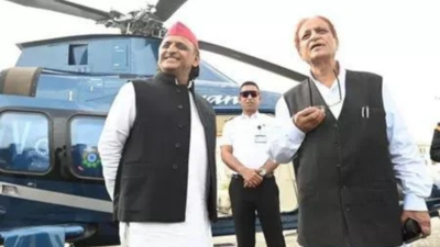 samajwadi party chief akhilesh yadav with jailed party leader azam khan